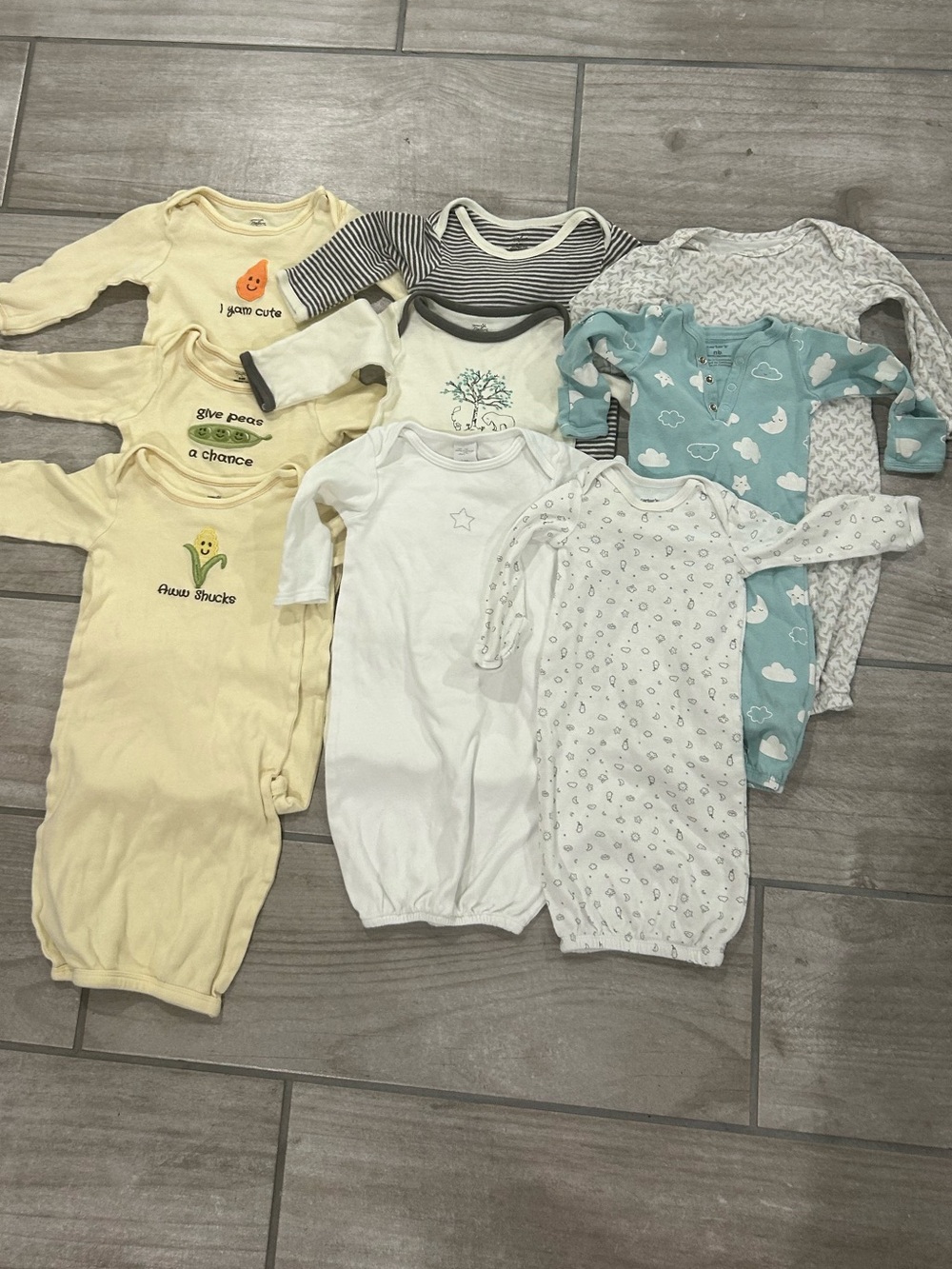 NB-6 mos Baby Sleeper Gown Bundle